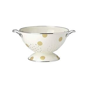 KATE SPADE New York All in Good Taste Deco Dot Colander Strainer by Lenox